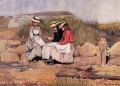 Mädchen mit Hummer aka A Fishermans Tochter Realismus Maler Winslow Homer